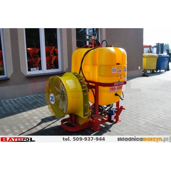 Opryskiwacz sadowniczy zawieszany TADLEN 400L - pompa 3-głowice ZEFIREK TL400S, 3-zbiorniki, zawór włoski sterowany z kabiny